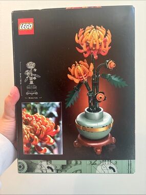 LEGO Chrysanthemum Flower Arrangement - Orange Bloom